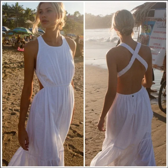 🔥 BILLABONG 🔥 Shore Thing Maxi Dress - Picture 2 of 15